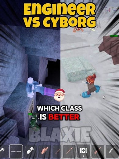 Engineer vs Cyborg ⚡ 99 nights in the forest #blaxieroblox #roblox
