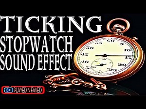 Ticking Stopwatch Sound Effect / Tick Tick Stop Watch Timer Sounds For Video Edits / Royalty Free