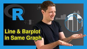Combine ggplot2 Line & Barchart with Double-Axis in R (2 Examples)