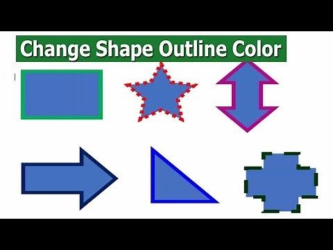 How to Change or Replace Shape Outline Color in Microsoft Word 2017