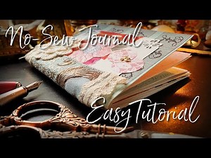 NO-SEW Journal Binding Method for Junk Journaling 📚 Easy Beginner Journal Tutorial