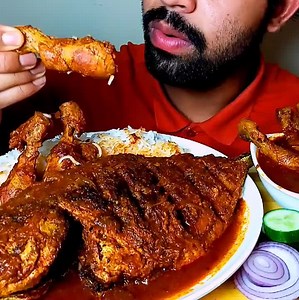 SPICY BIG FISH CURRY WITH CHICKEN LEG CURRY AND RICE ©hungry Piran | Eating Show 360