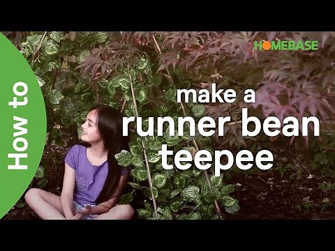 How to make a runner bean teepee | kids gardening ideas | Homebase