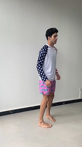 Watch Men's UPF 50 summer rash guard patriotic swim shirt on Amazon Live