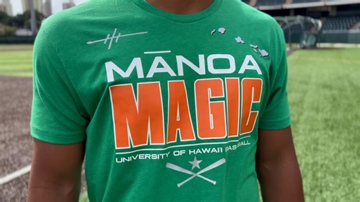 ‘Manoa Magic’ T-shirt fundraiser supports UH baseball facility upgrades