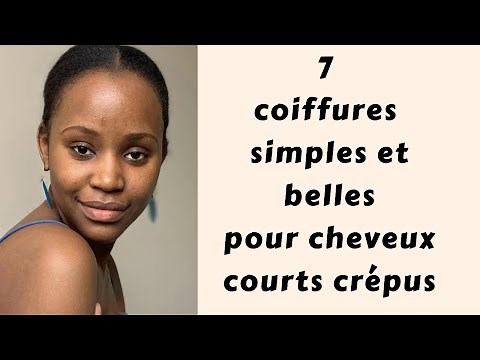 7 COIFFURES POUR CHEVEUX COURTS CRÉPUS. part 1 #cheveuxcrepus #cheveuxcrepuscourts #Cheveuxafros