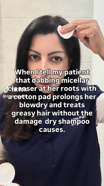 Overusing dry shampoo can harm your scalp and hair health. When used too frequently, dry shampoo creates product buildup that clogs hair follicles, preventing them from getting proper nutrients amwhich can slow hair growth and lead to thinning over time. This is especially concerning for women over 40 already experiencing hormonal hair changes. The solution- Micellar cleanser! Dab it on your roots with a cotton pad between washes to actually remove oil instead of just masking it. It prolongs you
