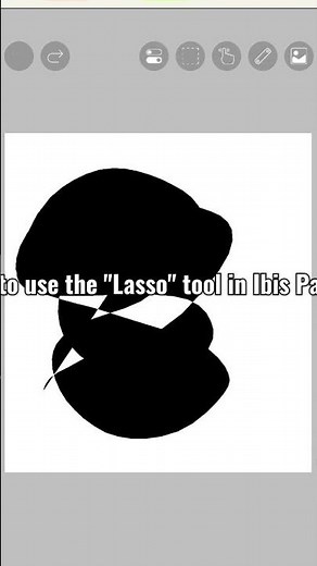 How to use the "Lasso" tool in Ibis Paint #ibispaintx #art