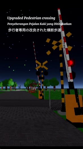 upgraded railway crossing