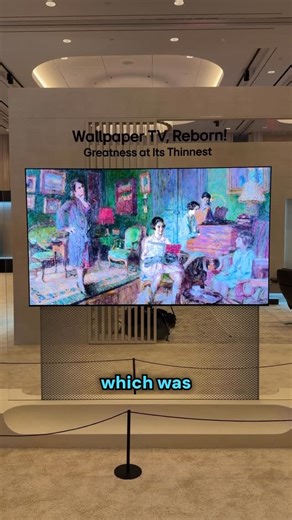 Trevor Long on Instagram: "The LG Wallpaper TV will lead the LG TV lineup in 2026 with its under 10mm thickness and Wireless Zero Connect Box. #eftm #ces #tech #tv"