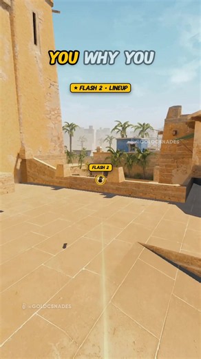 A SITE ENTRY FLASH ON MIRAGE #CS2 #COUNTERSTRIKE | counter strike