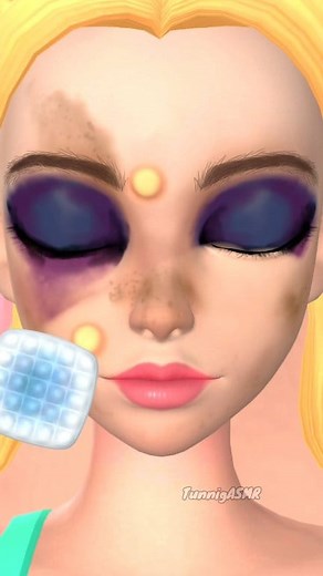 20K views · 71 reactions | Lip Wash_eye Wash_ pop pimple_ Cleaning Face This Girl Animation #cleansing #asmr #shorts #facecare #reelstrending Tunnig ASMR | Tunnig ASMR | Facebook