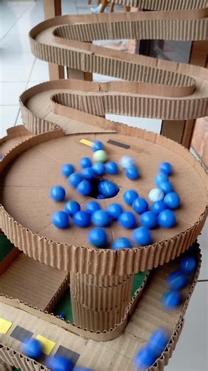 marble run short ‼️ marble spiral the power of mechine slide....#viral #short #fyp