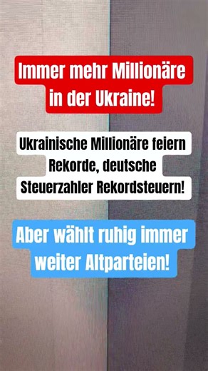 More and more millionaires in Ukraine! #ukraineaid #ukraine #politics #germany