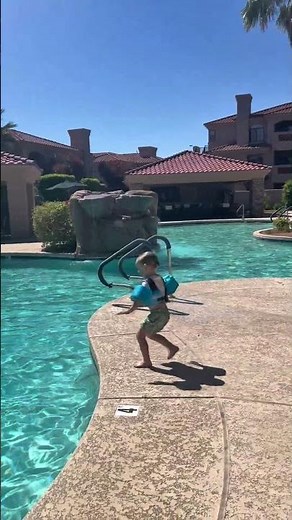Five Ways to Jump in the Pool #viral #ninjakids #pool #shorts