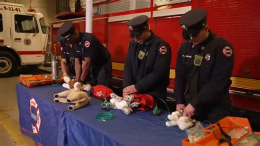 How Newark firefighters are trained to save pets using CPR