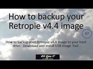 How to backup your Retropie v4.4 Image (Raspberry Pi)
