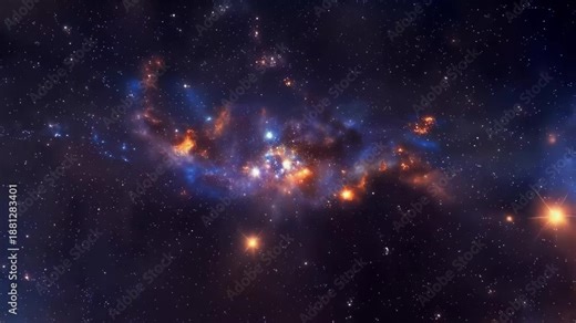 Exploring the colorful nebula in deep space and its role in star formation and cosmic evolution