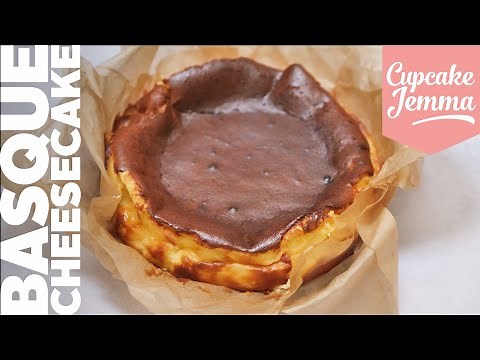 SUPER EASY Burnt Basque Cheesecake Recipe | Cupcake Jemma