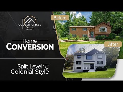 Split Level Home Renovation Before and After | Split Level Home Conversion to Colonial | Full video