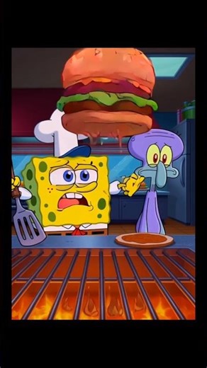 Spongebobs Krabby Patty Disaster #ytshorts