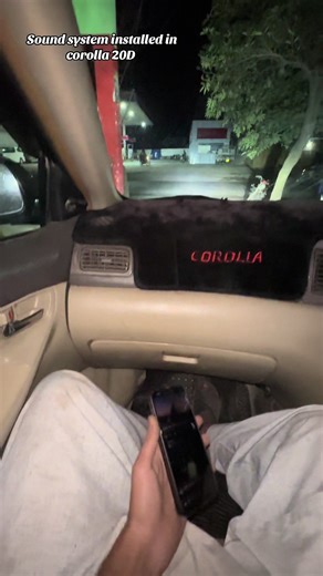 Sound System Installation in Corolla 20D