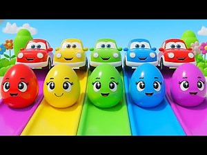 Wheel on the Car | cartoon video| cartoon car | Nursery Rhymes & Kids Songs | baby shark | egg