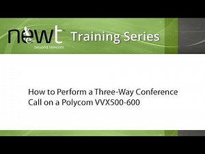 How to Perform a Three Way Conference Call on a Polycom VVX500 and VVX600