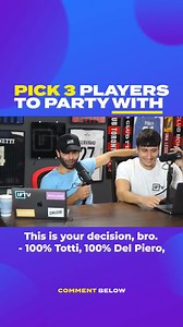 2.1K views · 62 reactions | You can bring 3️⃣ CURRENT/FORMER players on a night out in Italy  Who you taking?  | Italian Football TV - IFTV | Facebook