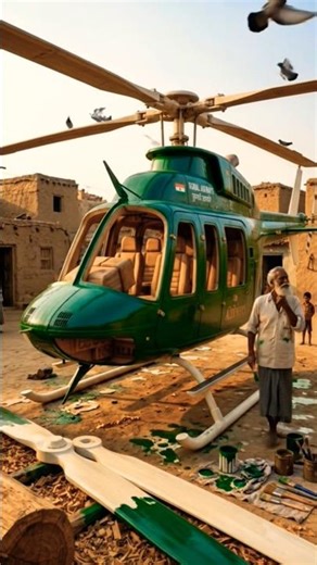 Wooden Helicopter Making 🚁 | Handcrafted Helicopter from Wood #woodcarving #woodart