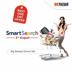 2.4K views · 79 reactions | Your search for the best deals and discounts ends on this 2nd of August. Smart Search is back to bring you all the new and exciting offers at Big Bazaar. Stay tuned! | Big Bazaar | Facebook