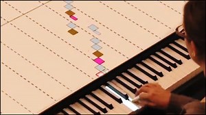 "PIANO" system incorporating projection mapping into the practice of piano