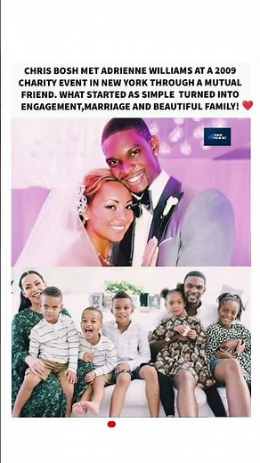 Chris Bosh & Adrienne Williams ❤️ From Charity Meeting to Marriage & Family #fyp #ytshorts #fypage