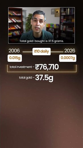 Rs. 10 ki GOLD main INVESTMENT - Ab kitni VALUE hain?! | Ankur Warikoo #shorts