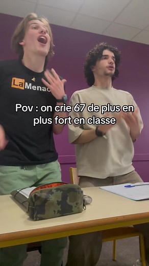 On crie 67 fort en classe 🤣 #mateoviti