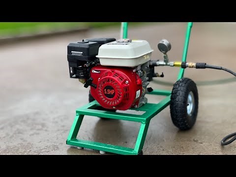 DIY !! Making an powerful pressure washer & home-made BUILD