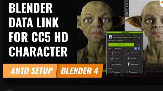 【CC5】Blender雕刻CC5 HD角色细节教程