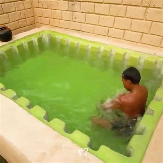 Build the best underground bedroom and mini pool