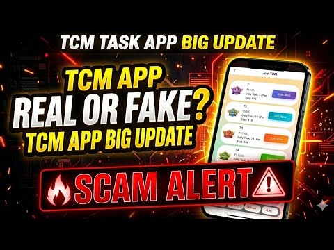TCM EARNING APP | TCM TASK EARNING APP REAL OR FAKE | TCM APP REVIEW | NEW EARNING APP 2026 |