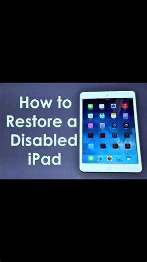 Restoring a disabled iPad can be a straightforward process, but it requires a few specific steps. If your iPad is disabled due to too many incorrect passcode attempts, follow these methods to restore it. Restoring a Disabled iPad Method 1: Using iTunes or Finder \t1. \tEnsure you have the latest version of iTunes installed on your computer, or use Finder if you’re on macOS Catalina or later. \t2. \tPut your iPad into Recovery Mode: \t•\tFor iPads with Face ID: Press and quickly release the Volum