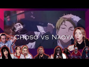 jujutsu kaisen season 3 Naoya vs Choso🔥🔥 Best moments Reactions