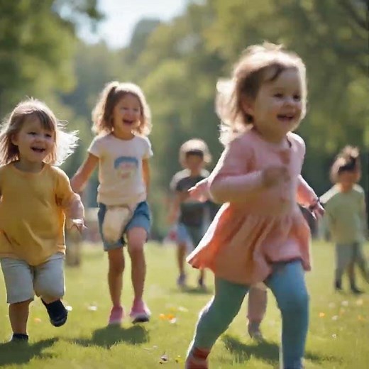 Joyful Kids Laughing and Playing