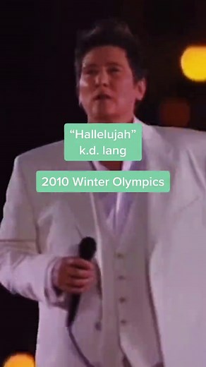 kd lang Hallelujah Performance Highlights
