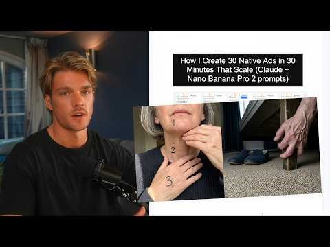 How I created 30 native ads in 30 minutes (Claude + Nano Banana Pro 2)