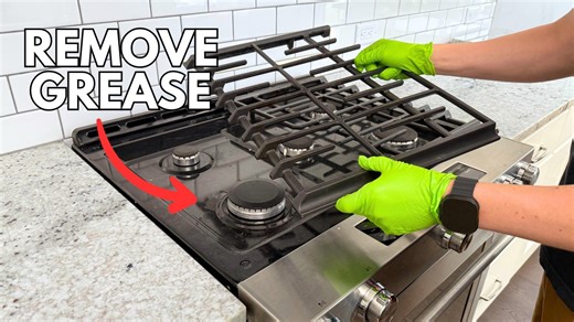 The ONLY Way to Clean Your Gas Cooktop!