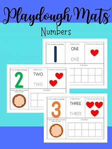 Numbers 0-10 Playdough Mats-fine Motor Skills-prek Activity-kindergarten Activity-hands on Learning-small Motor Skills-busy Bag-morning Work - Etsy