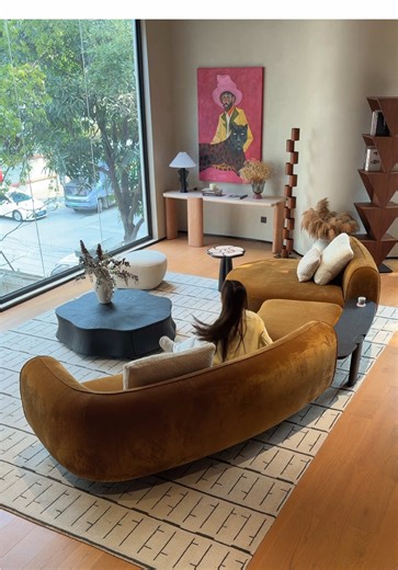 This kind of “slightly messy” calm… is what a chill home really looks like. #ChillHome #SoftLiving #HomeAesthetic #RelaxedVibes #furniture