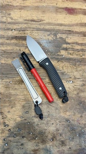 Shop day w the Asher knives lil buddy. Not bad for a Chinese manufactured knife! #edcfixedblade