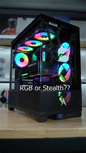 RGB or Stealth? 🤔 Gaming PC Setup 🏆 Allied Patriot ❄️ RGB = FPS 🎮 Prebuilt PC 👀 #gamingsetup
