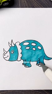 How to draw a dinosaur easily for kids 🦖 #dinosaurdrawing #drawingdinosaur #easydrawing #kidsdrawing #drawingtutorial #drawingforkids | Kids Drawing Ideas